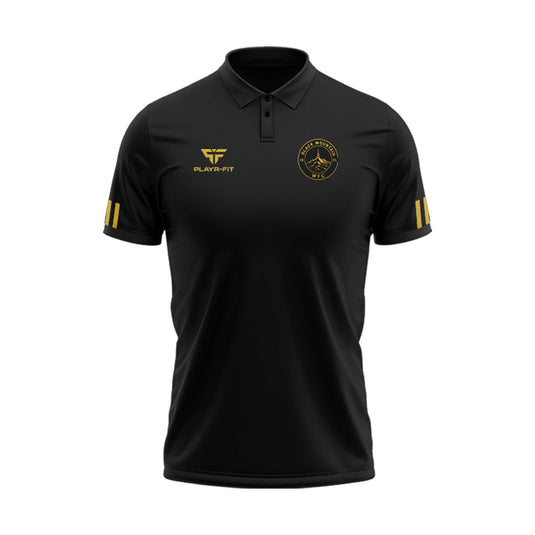Black Mountain FC Polo Adroit (Black, Gold) - Kids