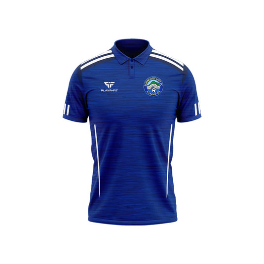 Burnfoot United FC Polo Adroit (Blue/Navy/White) - Kids