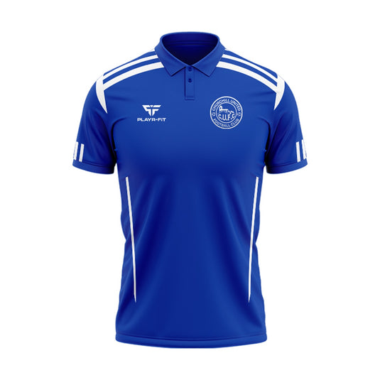 Churchill United FC Polo Adroit (Blue/White) - Adults