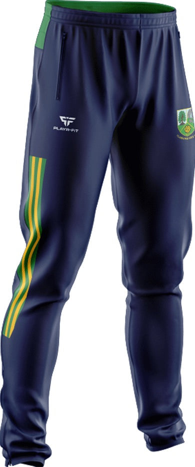 Clann Mhuire CLG Skinny Pants Adroit (Navy/Green/Yellow) - Adults