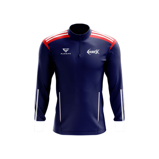 Coolmine Swimming Club Midlayer (1/4 Zip) Adroit (Navy/Red/White) - Adults