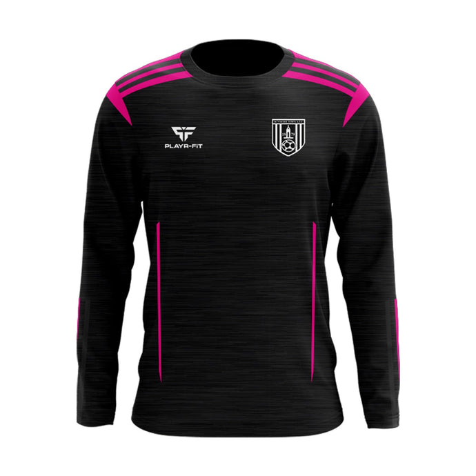 Dunmore Town AFC Crew Neck Adroit (Black/Pink) - Kids