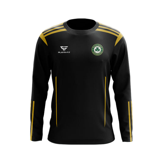 Falls Road Shamrocks Crew Neck Adroit (Black/Gold) - Adults