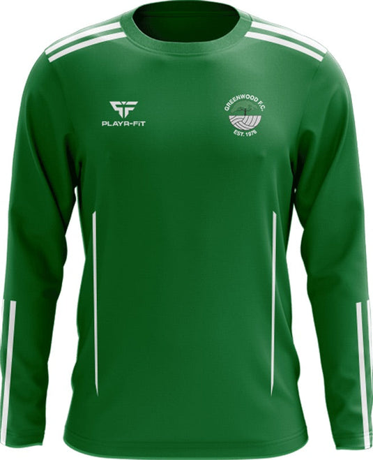 Greenwood FC Crew Neck Adroit (Green/white) - Adults