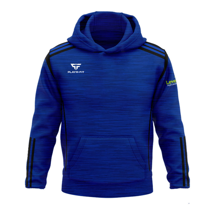 Level Up Performance Hoodie Adroit (Blue/Black) - Kids