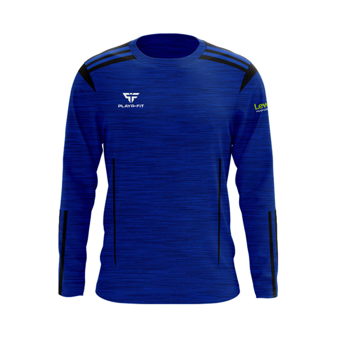Level Up Performance Crew Neck Adroit (Blue/Black) - Adults