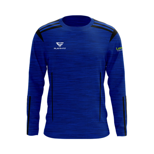 Level Up Performance Crew Neck Adroit (Blue/Black) - Adults