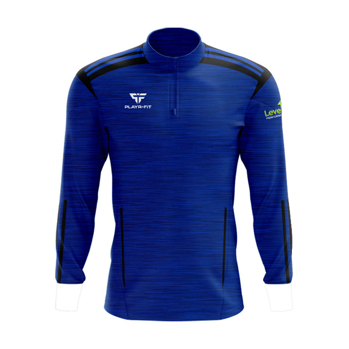 Level Up Performance Midlayer (1/4 Zip) Adroit (Blue/Black) - Kids