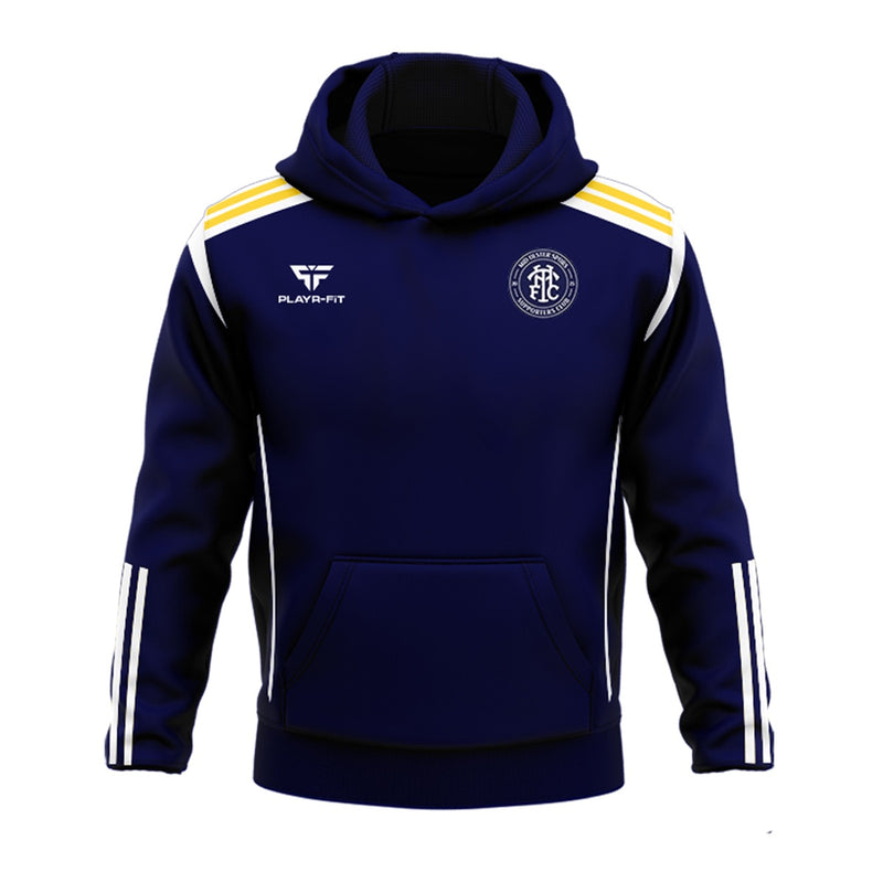 Load image into Gallery viewer, Mid Ulster Spurs Supporters Club Hoodie Adroit (Navy/White/Yellow) - Adults
