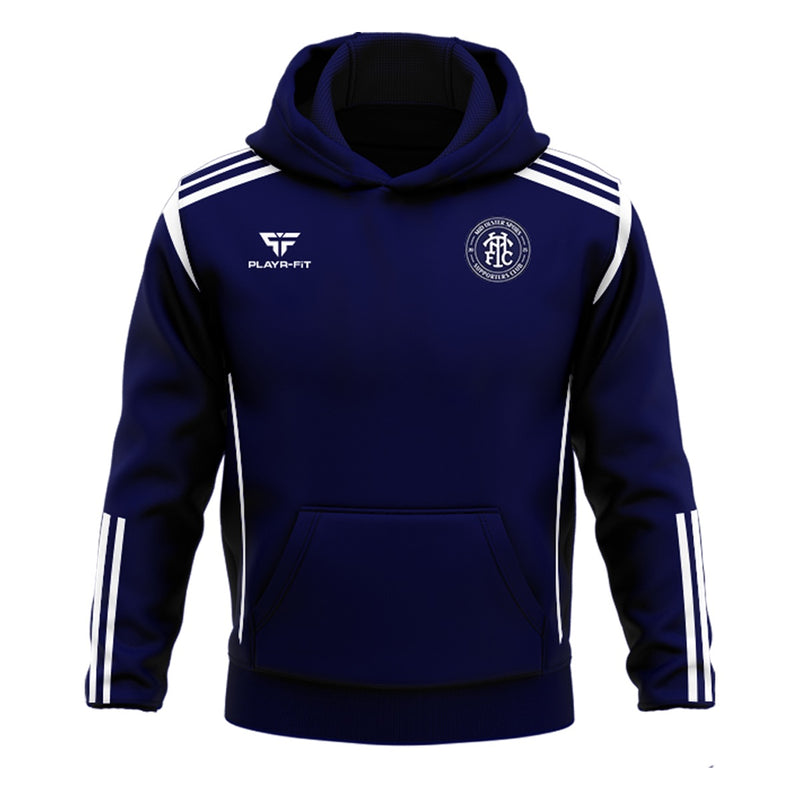 Load image into Gallery viewer, Mid Ulster Spurs Supporters Club Hoodie Adroit (Navy/White) - Adults
