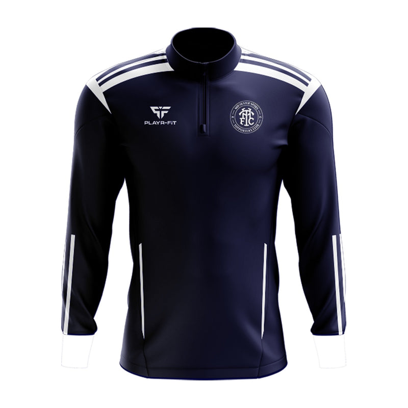 Load image into Gallery viewer, Mid Ulster Spurs Supporters Club Midlayer (1/4 Zip) Adroit (Navy/White) - Adults
