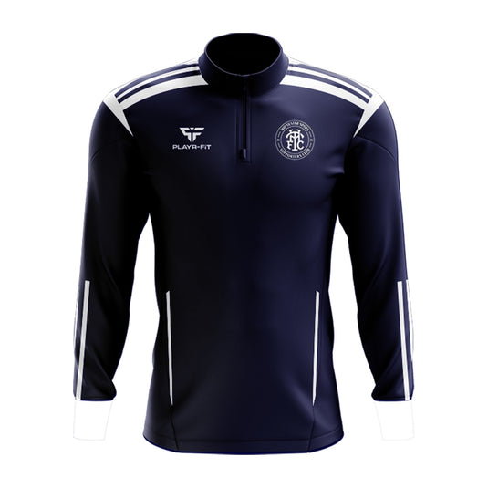 Mid Ulster Spurs Supporters Club Midlayer (1/4 Zip) Adroit (Navy/White) - Adults