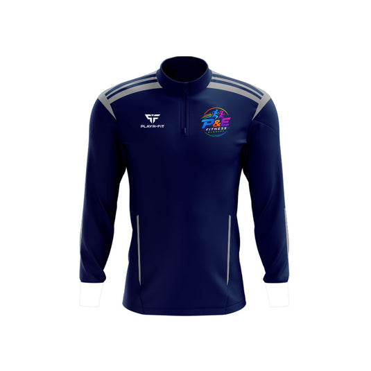P&E Fitness Midlayer (1/4 Zip) Adroit (Navy) - Adults