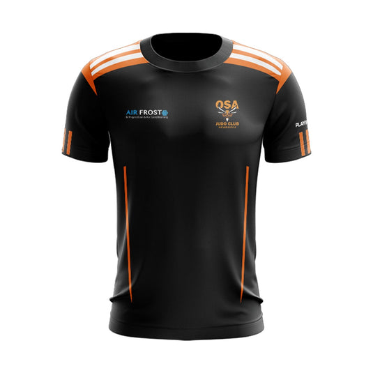 Osa Judo Club Newbridge T-Shirt Adroit (Black/Orange/White) - Adults