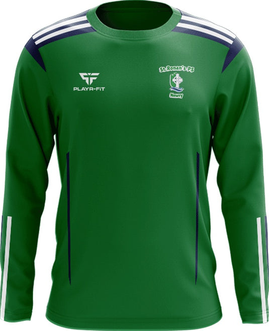 St Ronan's PS Newry Staff Crew Neck Adroit (Green/Navy/White) - Kids