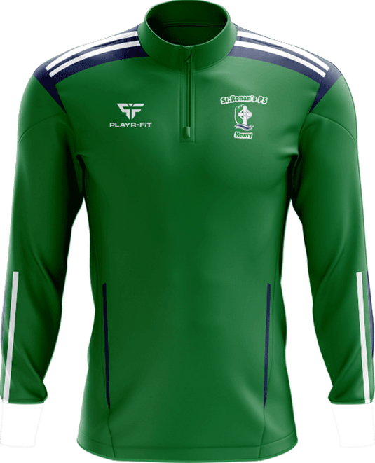 St Ronan's PS Newry Staff Midlayer (1/4 Zip) Adroit (Green/Navy/White) - Adults