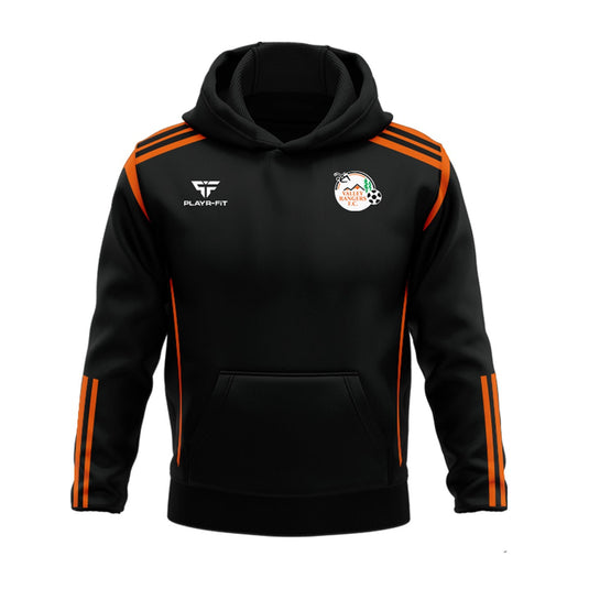 Valley Rangers FC Hoodie Adroit (Black/Orange) - Adults
