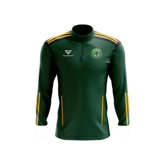 Killough FC Midlayer (1/4 Zip) Adroit (Black/Green/Yellow) - Kids
