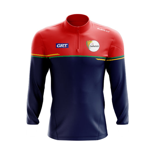 Carlow LGFA Midlayer (1/4 Zip) Courage (Navy/Red/Green/Yellow) - Adults