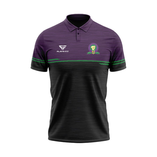 East Down ABC Polo Courage (Black/Purple/Green) - Kids