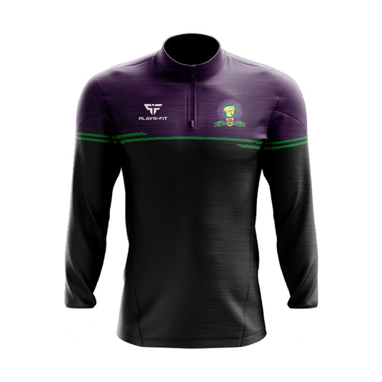 East Down ABC Midlayer (1/4 Zip) Courage (Black/Purple/Green) - Adults