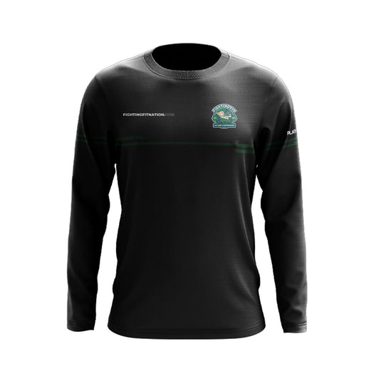 Fighting Fit Crew Neck Courage (Black/Bottle) - Kids