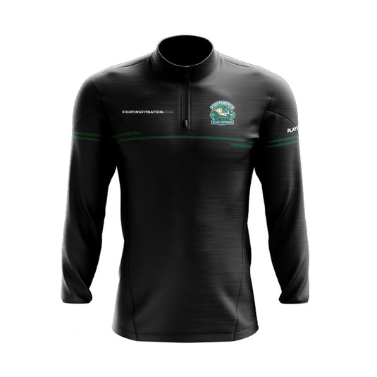 Fighting Fit Midlayer (1/4 Zip) Courage (Black/Bottle) - Adults