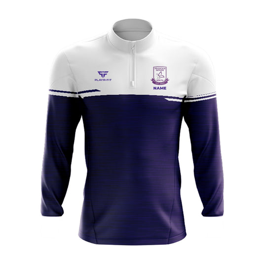 Feileacain Fathers South Midlayer (1/4 Zip) Courage (Black/White/Purple) - Adults