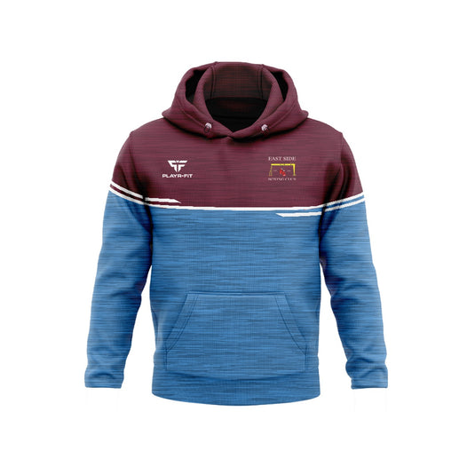 Eastside Boxing Club Hoodie (Courage) (Maroon/Sky Blue) - Adults