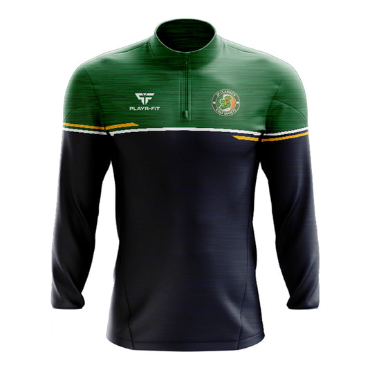 JP Clarkes Golf Society NY Midlayer (1/4 Zip) Courage (Navy/Green/Yellow) - Kids