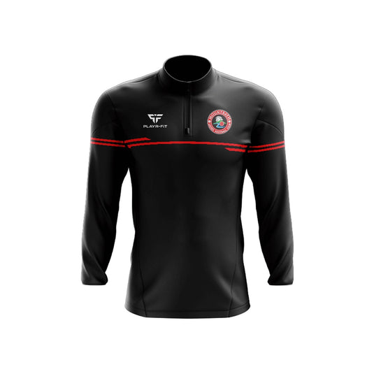 Mouthrath LGFA Midlayer (1/4 Zip) Courage (Black/Red) - Adults