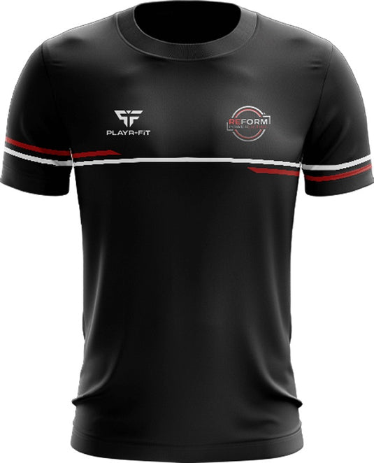 Reform Powerlifting T-Shirt (Rseries Powerlifting) Courage (Black/Red/White) - Adults