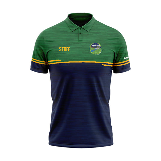 Rathore Primary School Staff Polo Courage (Navy/Green/Yellow) - Kids