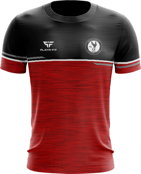 Ravensdale FC T-Shirt Courage (Red/Black/Grey/White) - Adults