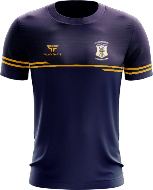 St Pats Wexford T-Shirt Courage (Navy/Purple/Yellow) - Adults