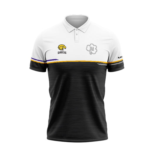 Wexford Eagles Polo Courage (Black/White/Yellow/Purple) - Kids