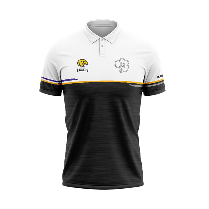 Wexford Eagles Polo Courage (Black/White/Yellow/Purple) - Adults
