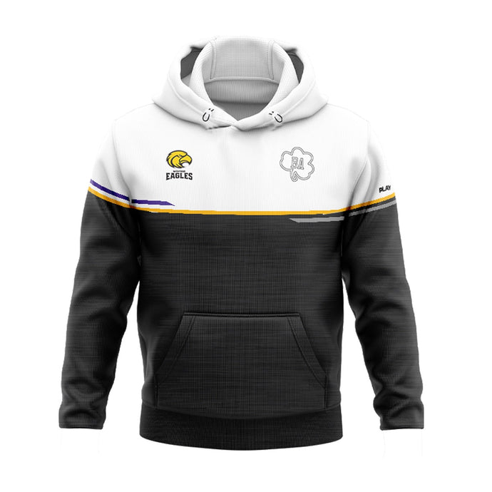 Wexford Eagles Hoodie Courage (Black/White/Yellow/Purple) - Adults