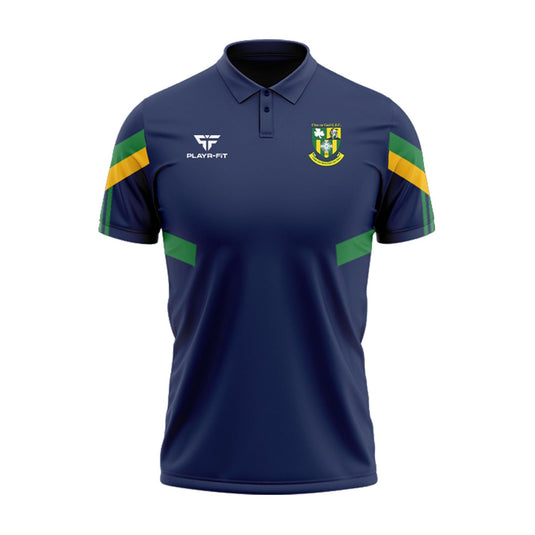 Clan Na Gael GFC Dundalk Polo Retro (Navy/Green/Yellow) - Kids