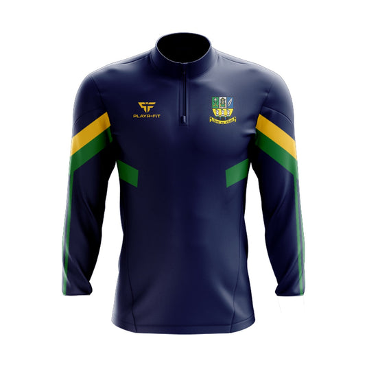 Clann na nGael Athboy Midlayer (1/4 Zip) Retro (Navy/Green/Yellow) - Adults