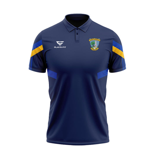Diarmuid o Mathuna GAC Polo Retro (Navy/Blue/Yellow) - Adults