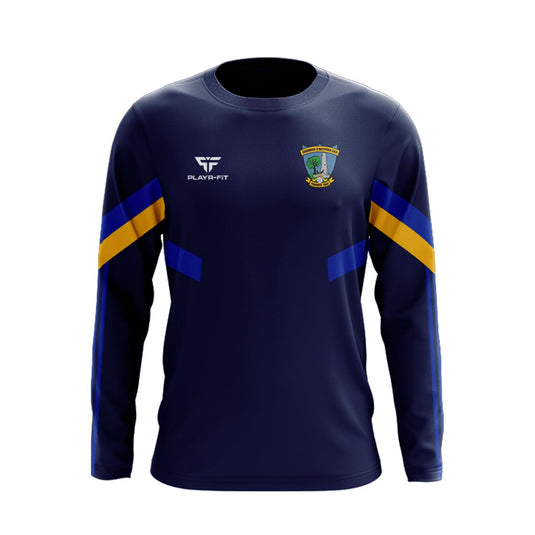 Diarmuid o Mathuna GAC Crew Neck Retro (Navy/Blue/Yellow) - Adults