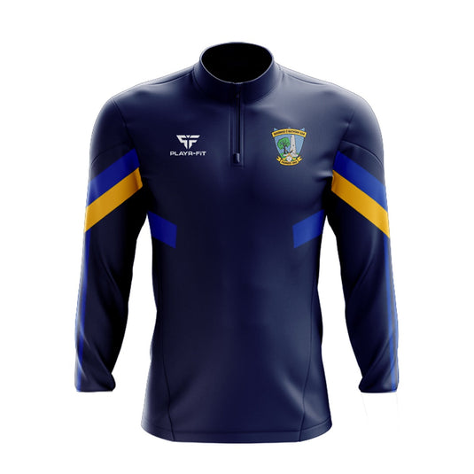 Diarmuid o Mathuna GAC Midlayer (1/4 Zip) Retro (Navy/Blue/Yellow) - Kids