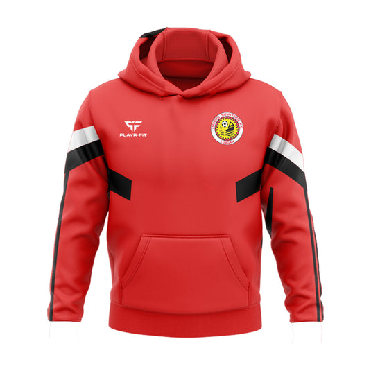 Oxford Sunnyside FC Hoodie Retro (Red/White/Black) - Adults
