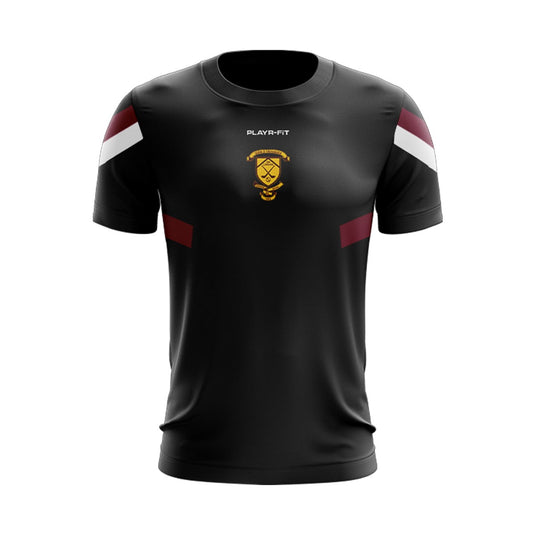 Sean Treacys Hurling Club Lurgan T-Shirt Retro (Black/Maroon/White) - Kids