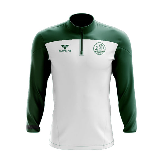 Coonagh United AFC Midlayer (1/4 Zip) Spirit (White/Bottle) - Kids