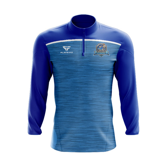 North East Thunder Midlayer (1/4 Zip) Spirit (Sky/Royal/White) - Adults
