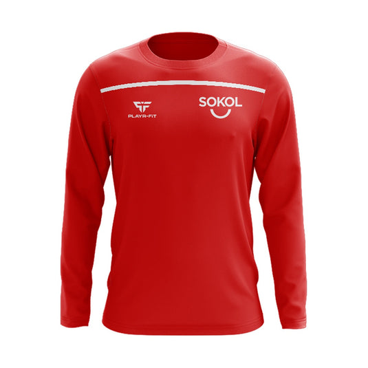Sokol Gymnastics Academy Crew Neck Spirit (Red/White) - Adults
