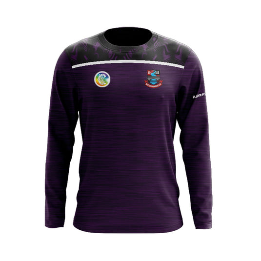 Mattock Rangers Camogie Crew Neck Spirit (Purple/Black/White) - Adults