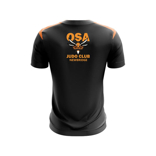 Osa Judo Club Newbridge T-Shirt Adroit (Black/Orange/White) - Kids